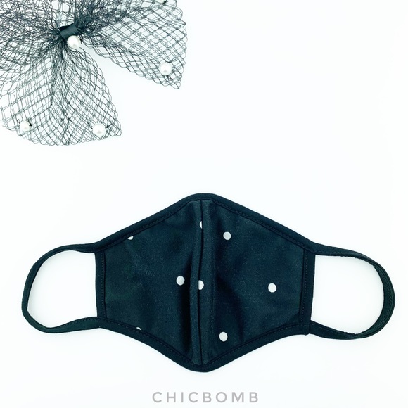 CHICBOMB Accessories - MADE IN USA REUSABLE FASHION FACE MASK- DOTS